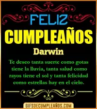 GIF Frases de Cumpleaños Darwin